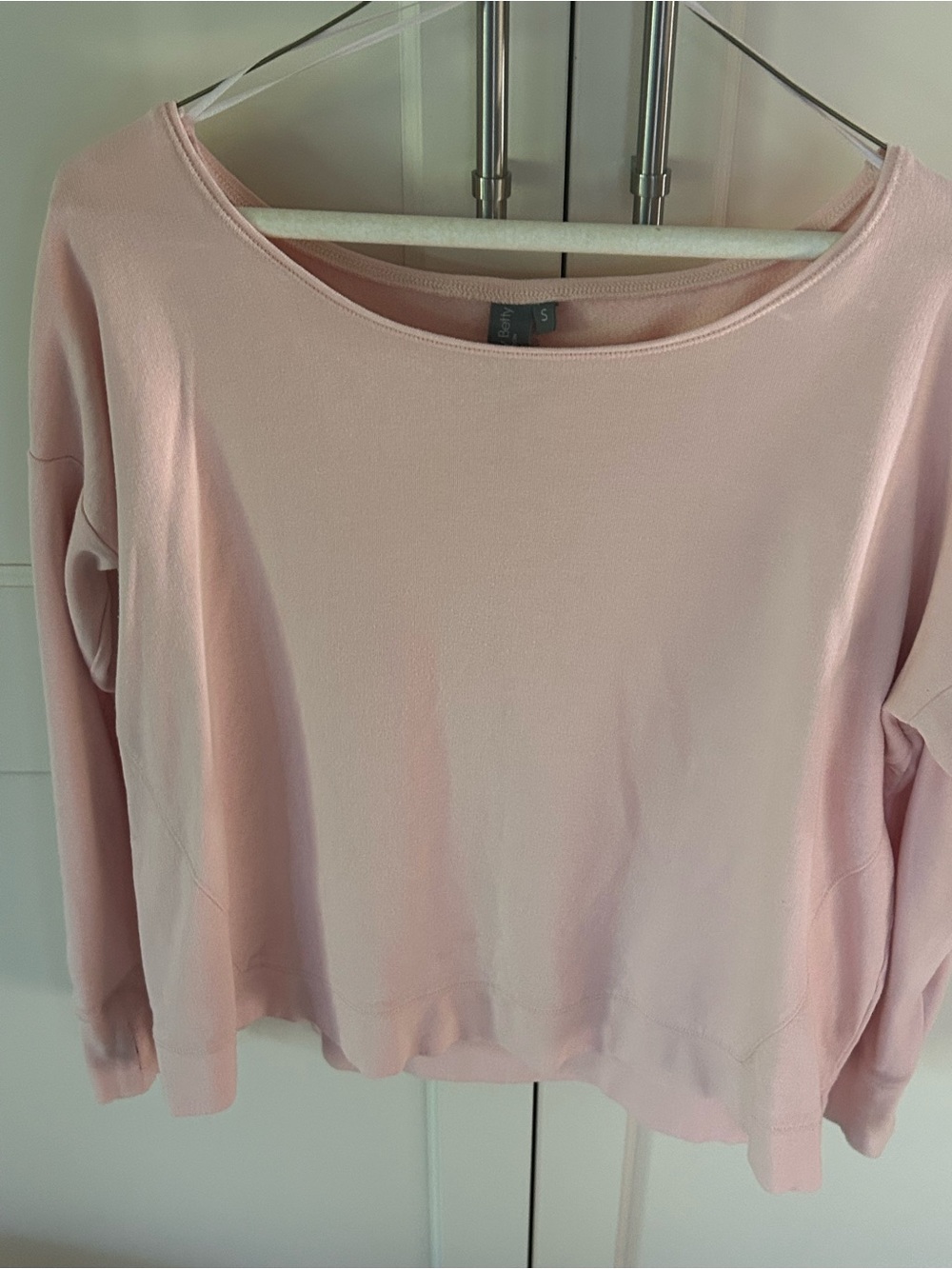 Sweat Betty Light Pink Long Sleeve Sweatshirt. Size S